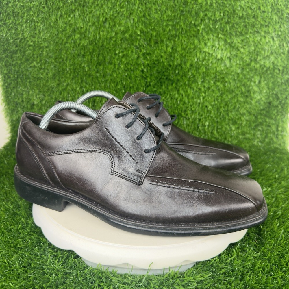Vintage 90s Studio Belvedere Dumbarton Square Toe Dress Shoe Brown 10.5D